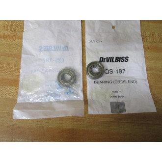 DeVilbiss QS-197 Drive End Bearing QS197 R8Z (Pack of 2)