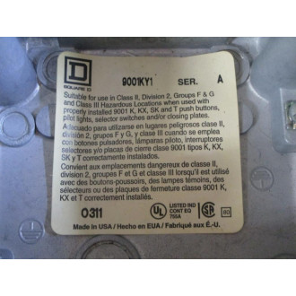 Square D 9001KY1 Enclosure - New No Box