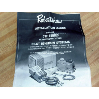 Robertshaw 712-017 Pilot Ignition Kit 712017 WO Ignition Control Unit