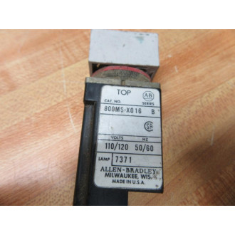 Allen Bradley 800MS-X016A Amber Button 800MSX016A (Pack of 3) - Used