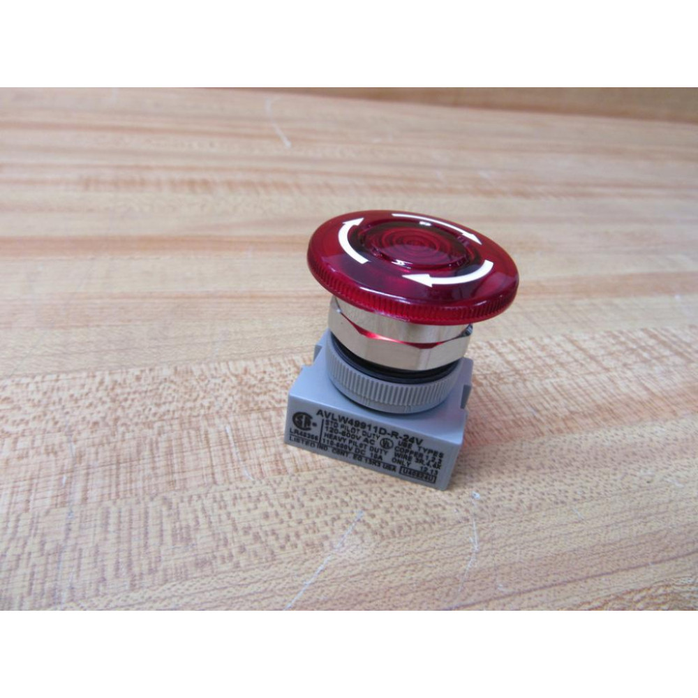 IDEC AVLW49911D-R-24V E-Stop Button AVW WO Contact Blocks - New No Box IDEC AVLW49911D-R-24V E-Stop Button AVW WO Contact Blocks - New No Box
