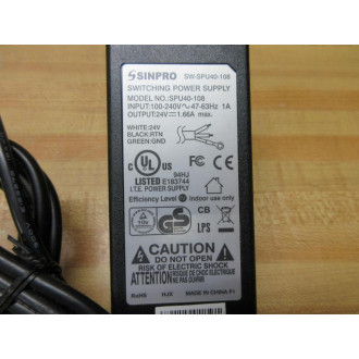 Sinpro SW-SPU40-108 Switching Power Supply SPU40-108 - New No Box