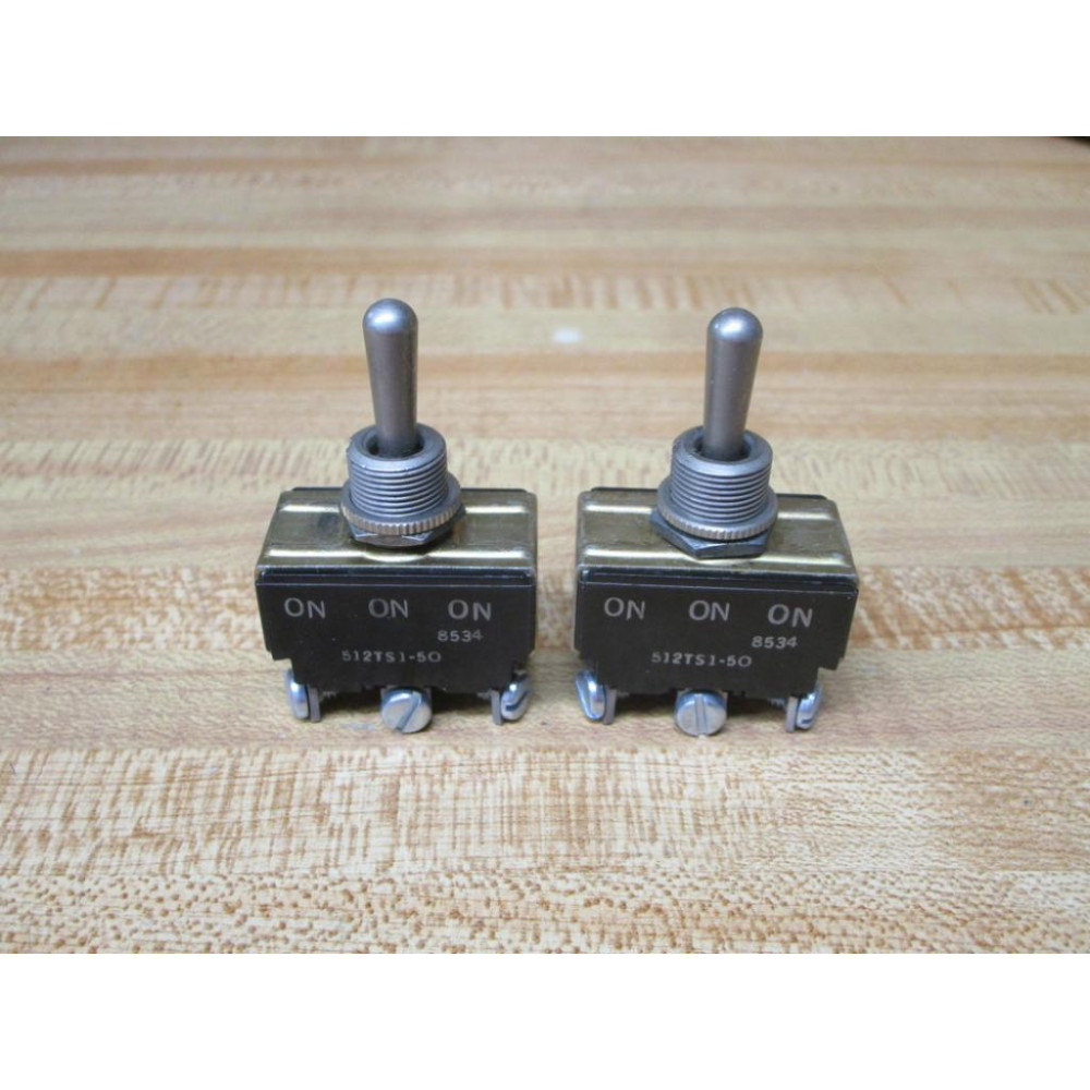 Micro Switch 512TS1-50 Honeywell Toggle Switch L192 (Pack of 2) - New No Box