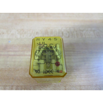 IDEC RY4S-UL-DC24V Relay RY4SUL DC24V 3A, 110VAC - Used