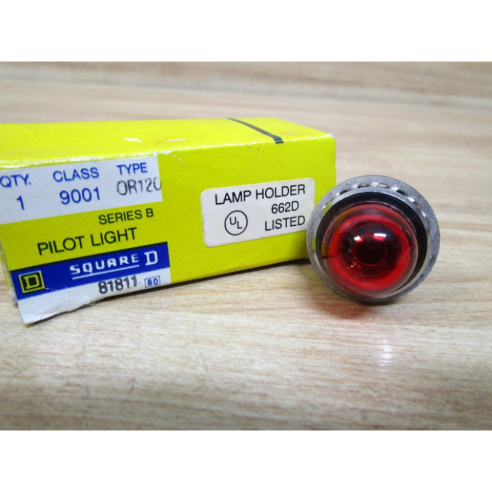 Square D 9001-OR120 Pilot Light 9001-0R120