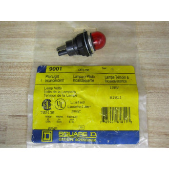 Square D 9001-OR120 Pilot Light 9001-0R120