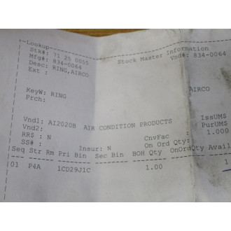 Airco 834-0064 Ring 8340064 - New No Box