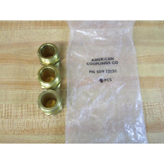 American Couplings 509 1212C Pipe Fitting 5091212C (Pack of 3)