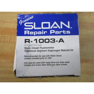 Sloan R-1003.A Water Closet Flushometer Rebuild Kit R1003A