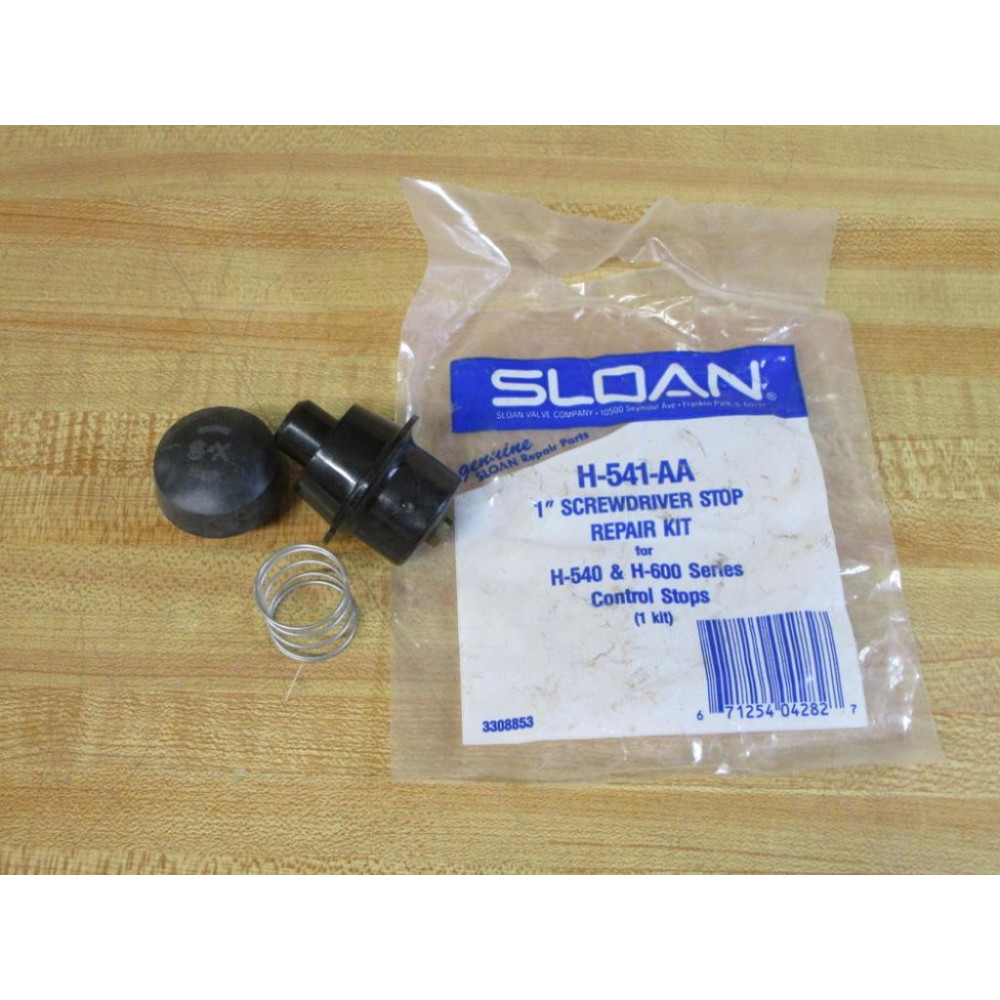 Sloan Valve H-541-AA 1" Screwdriver Stop Repair Kit H541AA