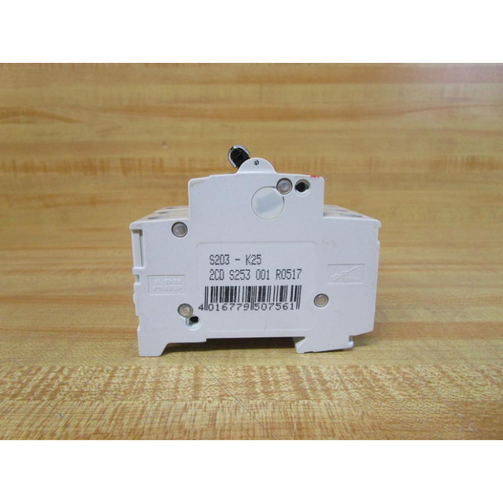ABB S203-K25A 25A Circuit Breaker S 203 K 25 A Chipped - Used