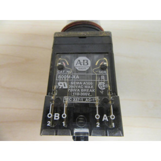 Allen Bradley 800MR-JX9B Switch W800M-XA (X2) - Used