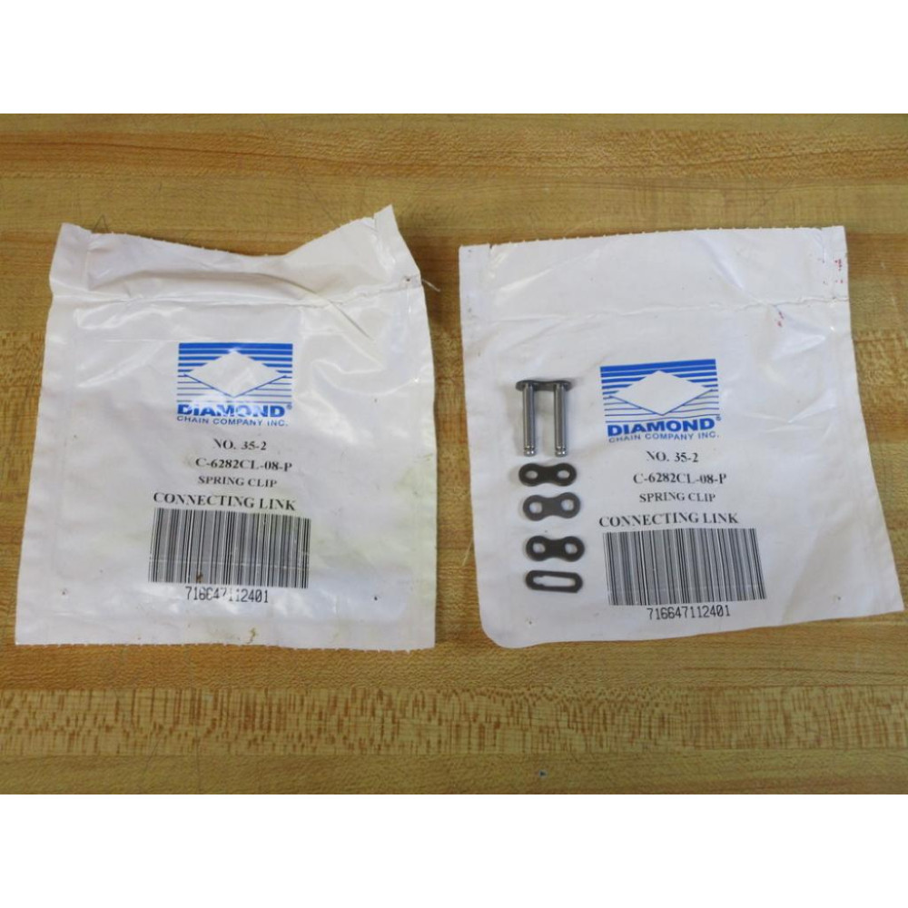 Diamond Chain Company C-6282CL-08-P Connecting Link 35-2 (Pack of 2)
