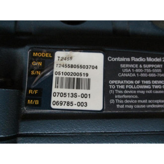 Intermec T2455B05503704 Data Terminal T2455 WO 2 Plug Cap - Used