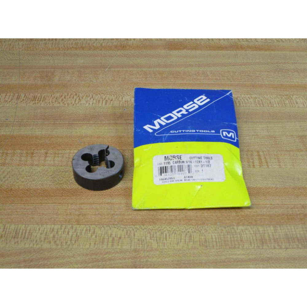 Morse Cutting Tools 31187 Round Split Die 1195-916-12