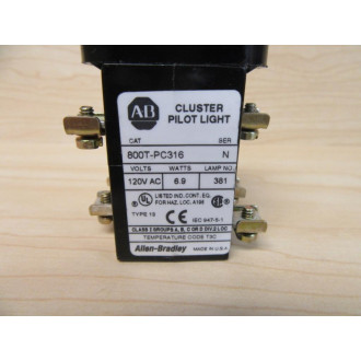 Allen Bradley 800T-PC316 Cluster White Red Black Green - Refurbished
