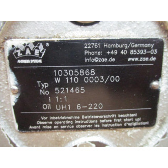 ZAE W 110 000300 Gearbox W 110 000300 521465 - Used