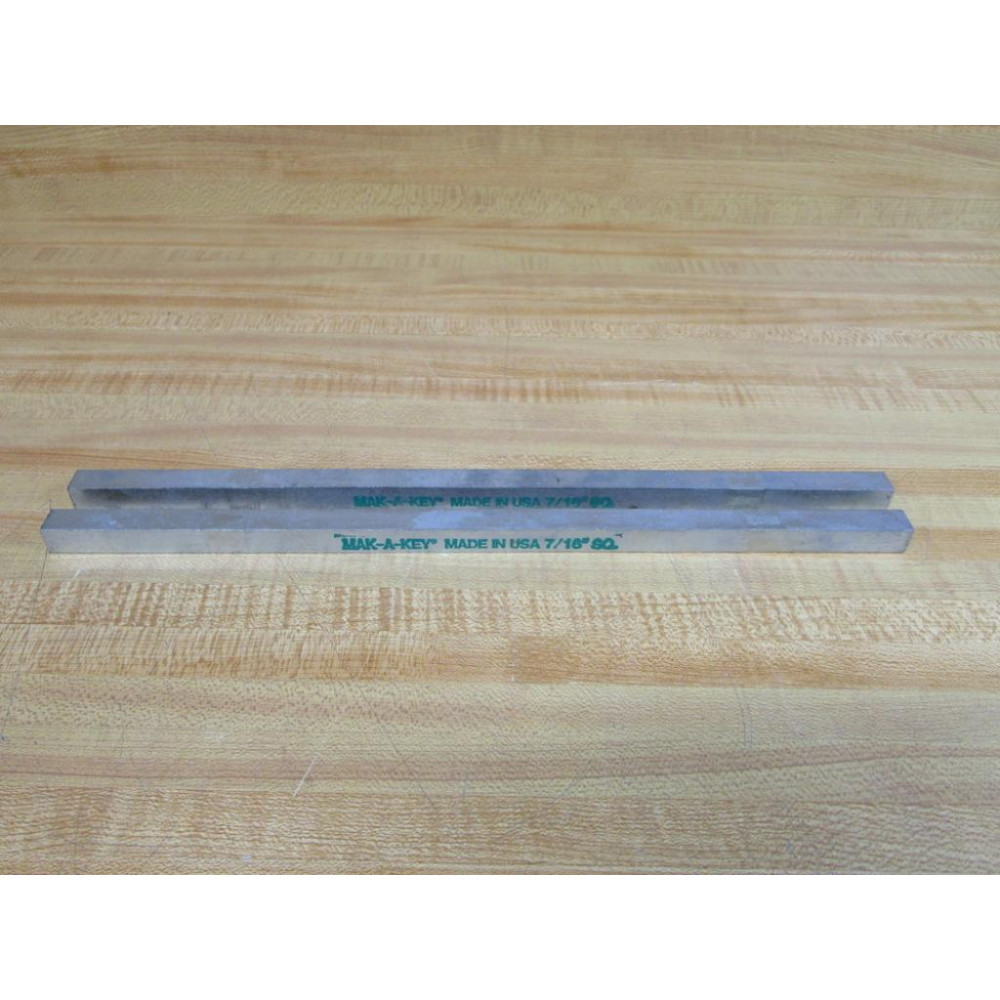 MAK-A-KEY 716"SQ Key Stock 716" (Pack of 2) - New No Box