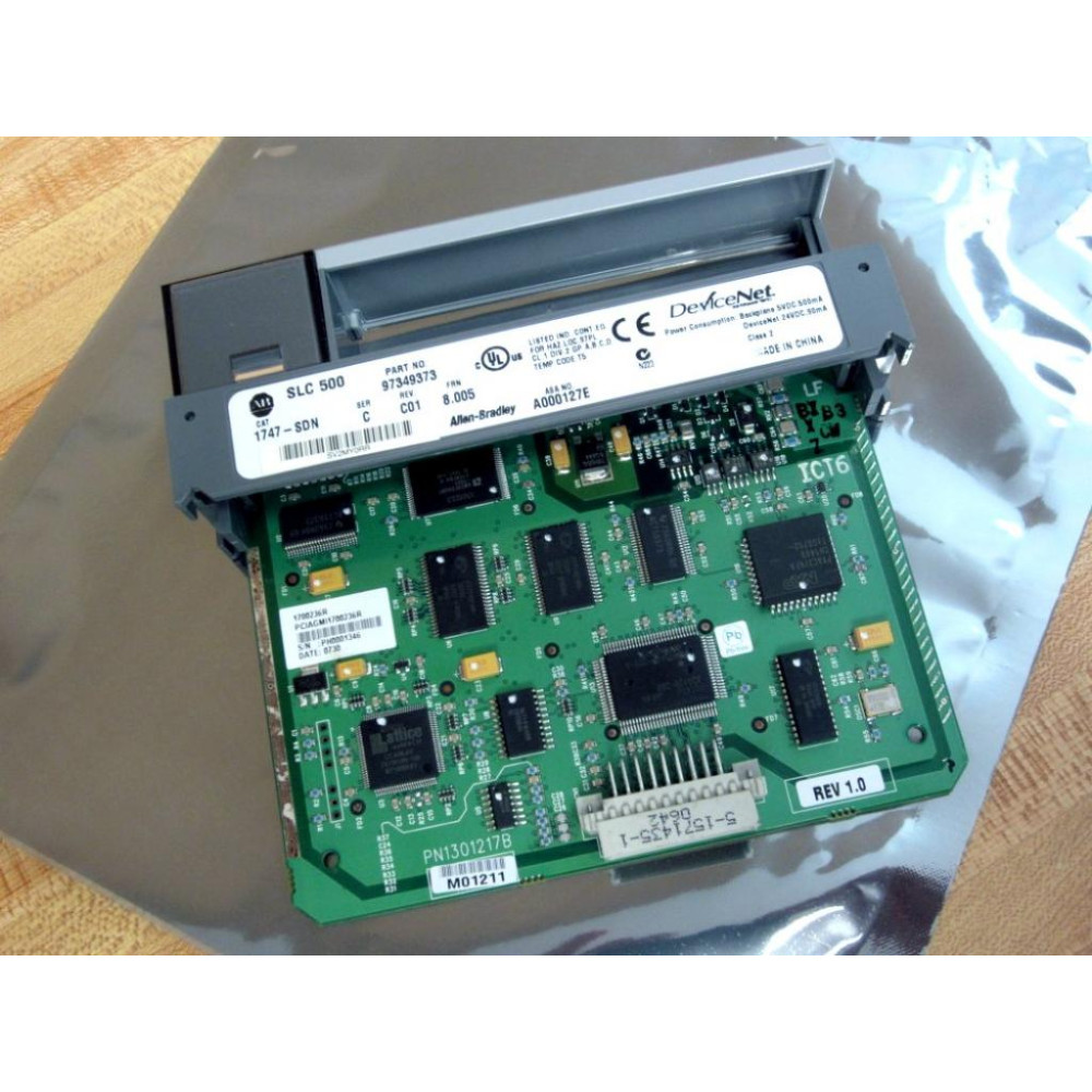 Allen Bradley 1747-SDN SLC500 Scanner Module 1747SDN Ser.C Rev.C01 Frn 8.005 - Used