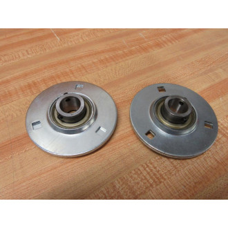 SB202-10 Insert Bearing SB20210 Pressed Flange Housing (Pack of 2) - New No Box