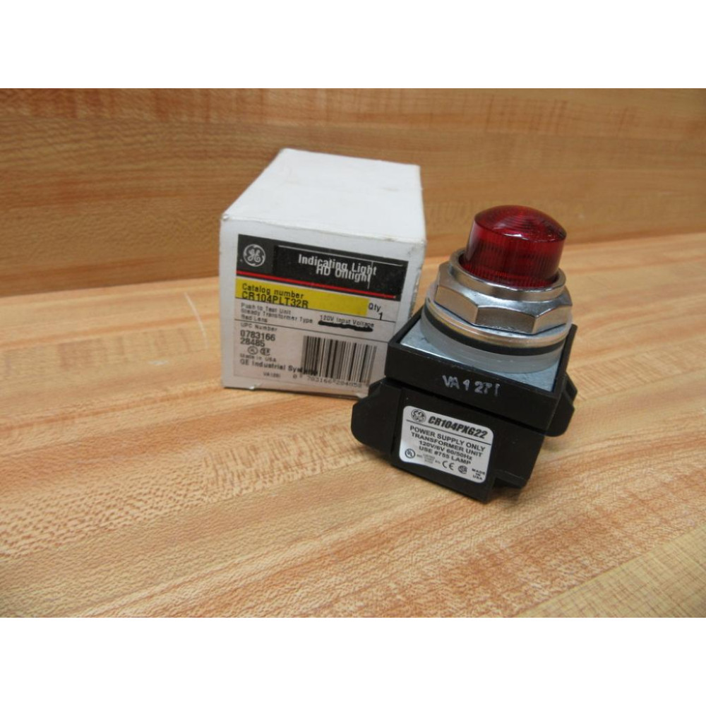 General Electric CR104PLT32R Red Push Button GE .