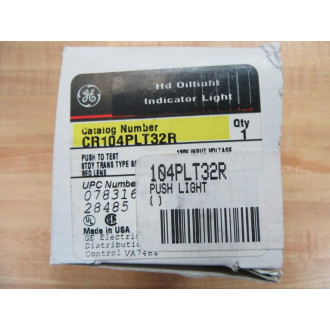 General Electric CR104PLT32R Red Push Button GE