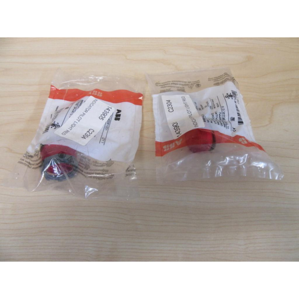 ABB ML1-100R Pilot Light 1SFA611400R1001 (Pack of 2)