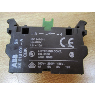 ABB SK 616 001-A Contact Block SK616001A CBK-CB10 - New No Box