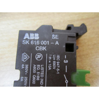 ABB SK 616 001-A Contact Block SK616001A CBK-CB10 - New No Box