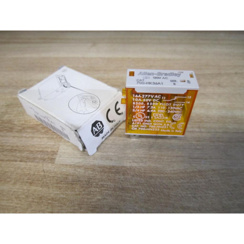 Allen Bradley 700-HK36A1-120V AC Relay 700HK36A1-120VAC Series B Allen Bradley 700-HK36A1-120V AC Relay 700HK36A1-120VAC Series B