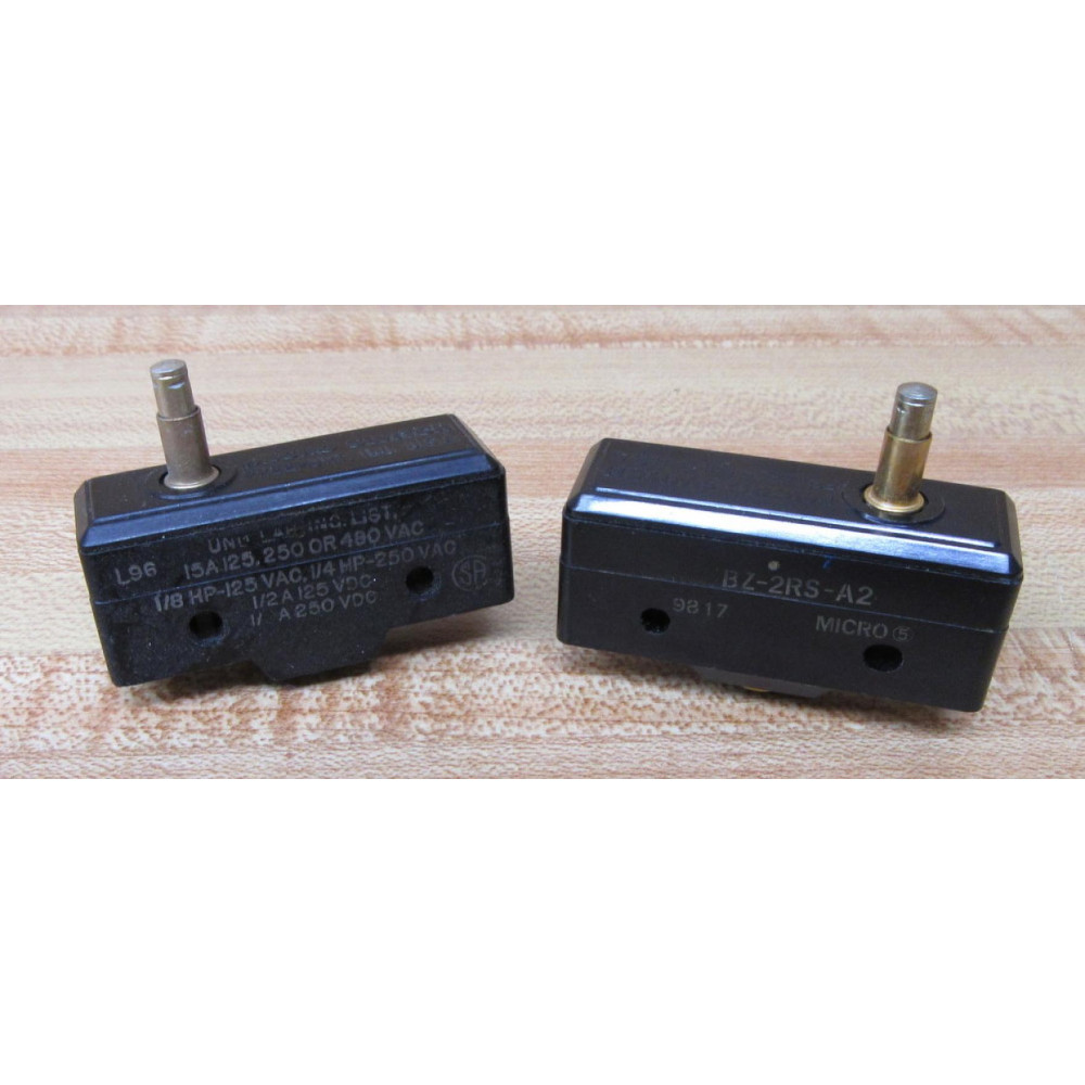 Micro Switch BZ-2RS-A2 Limit Switch BZ2RSA2 (Pack of 2) - New No Box