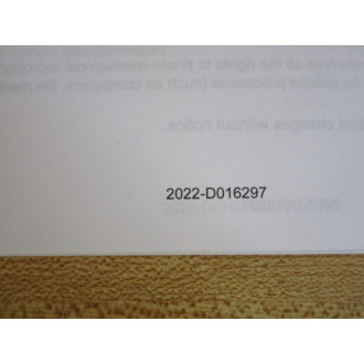 Alpha 2022-D016297 Right-Angle Gearhead HG Operating Manual - New No Box