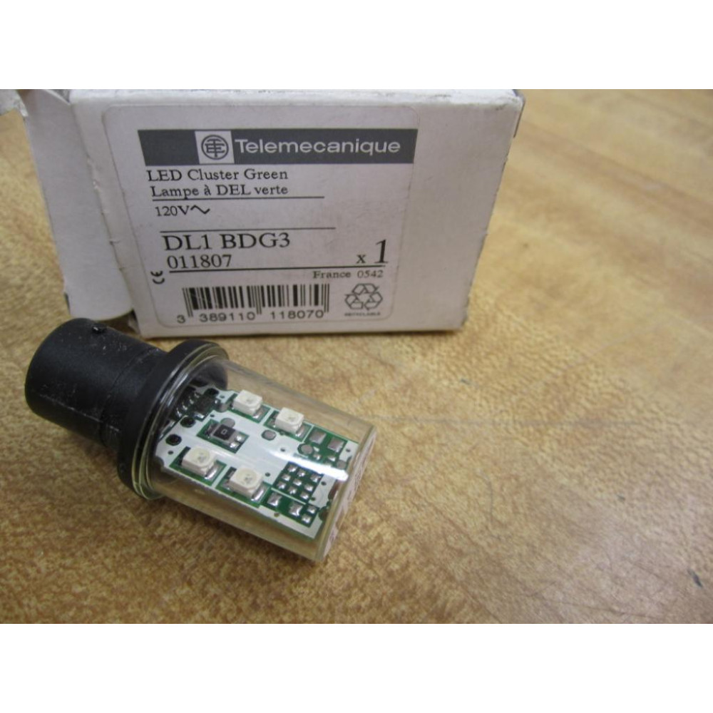 Telemecanique DL1 BDG3 Led Custer Green Lamp 011807