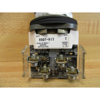 Allen Bradley 800T-H17 Selector Switch 800TH17 - New No Box