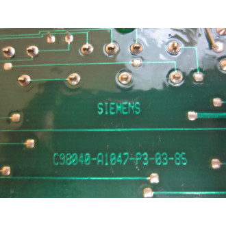 Siemens C98043-A1047-L.1.11 Board C98043A1047L111 Non-Refundable - Parts Only