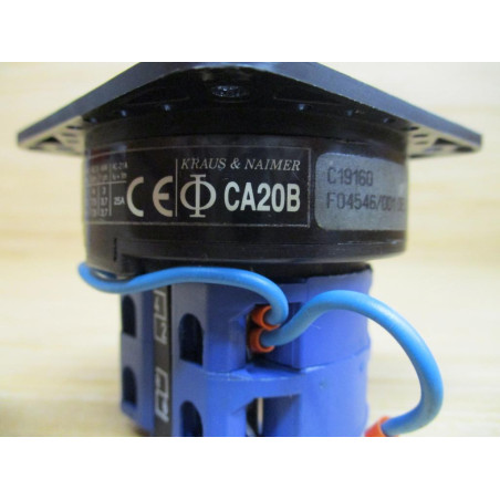 Kraus And Naimer CA20B Selector  Switch WO Knob - Used