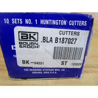 Desmond Huntington B187027 Grinding Wheel Cutter Set NO.1 (Pack of 10)