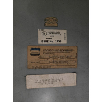Crouse-Hinds CPDA-304 Busway - Refurbished