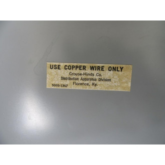 Crouse-Hinds PETB304 Busway Plug - Refurbished
