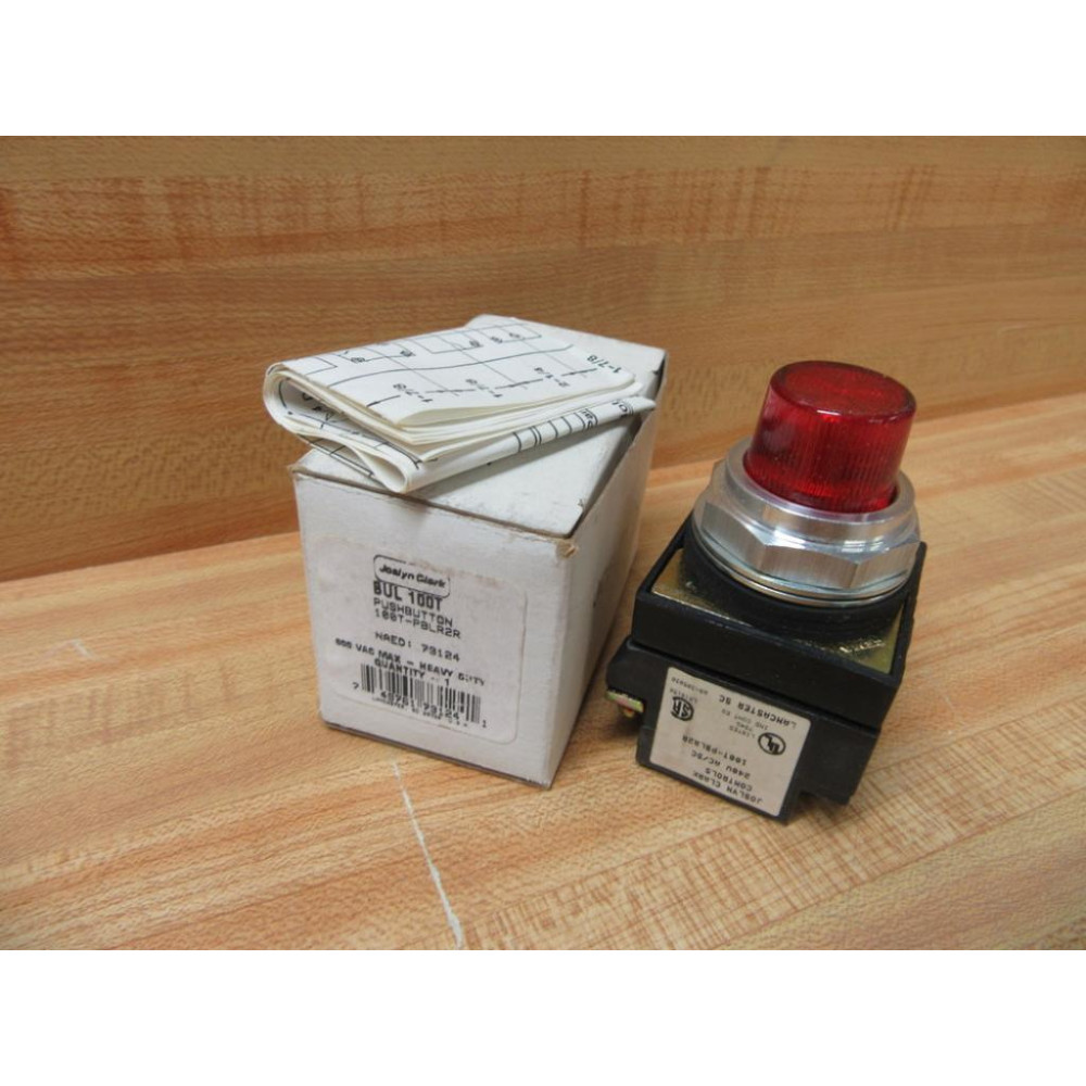 Joslyn Clark 100T-PBLR2R Illum. Push Button 73124