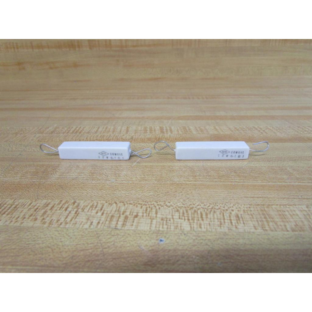 NTE 10W0D1 Resistor 10W0.1ΩJ (Pack of 2) - New No Box
