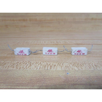 0.1Ω-5%-5W Resistor 0.1Ω5%5W (Pack of 3) - Used