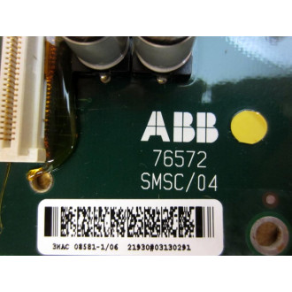 ABB 3HAC08581-1 Robot Serial Meas. Board 76572 SMSC04 3HAC08581-106 - Used