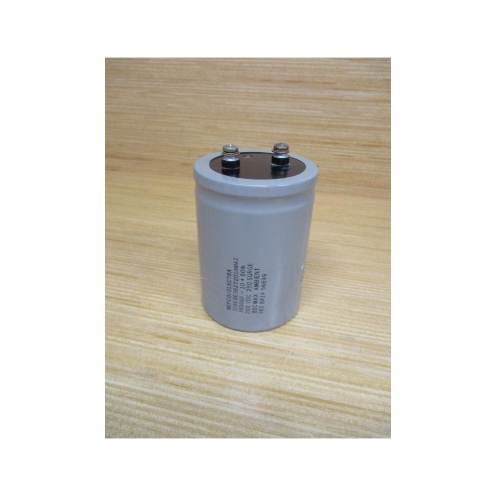MepcoElectra 3186GE362T200AMA1 Capacitor 3600UF 250VDC - Used