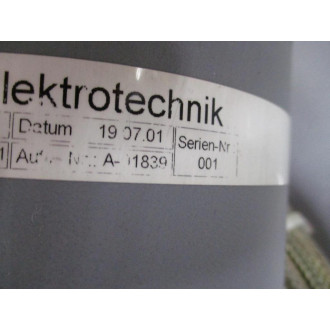 Kraus Elektrotechnik 920111400095 A-01839 - Used