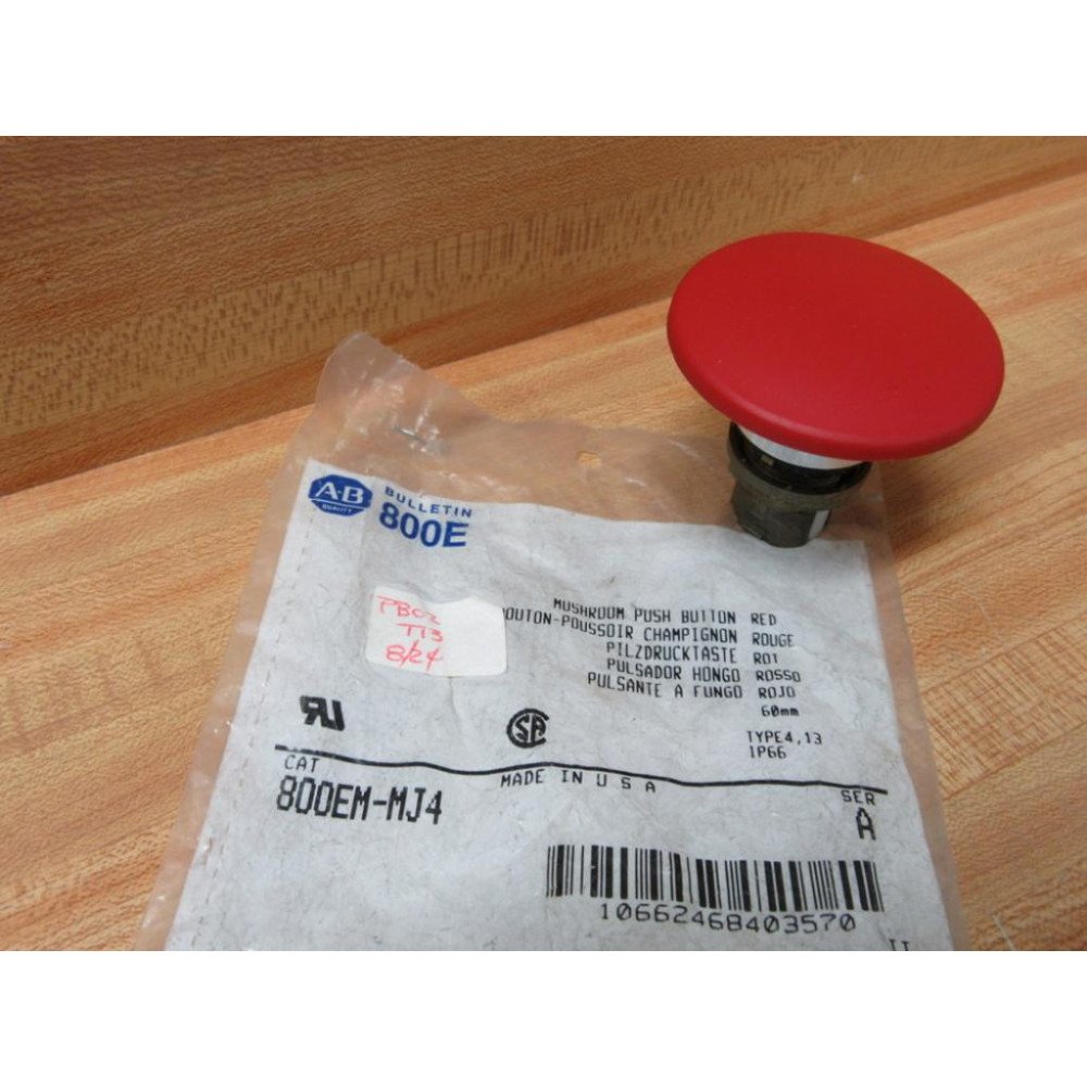 Allen Bradley 800EM-MJ4 Non-Illum. Push Button 800EMMJ4