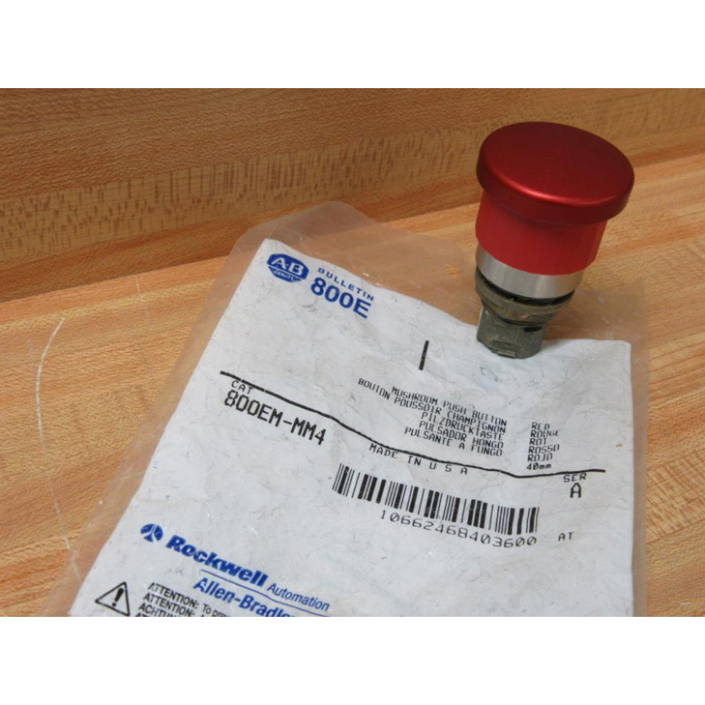 Allen Bradley 800EM-MM4 Non-Illum Push Button 800EMMM4