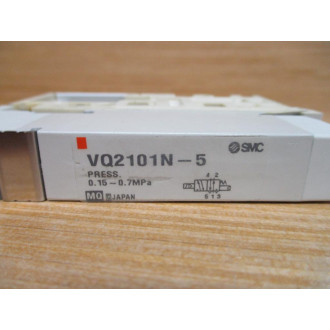 SMC VQ2101N-5 Solenoid Valve VQ2101N5 W Manifold - New No Box