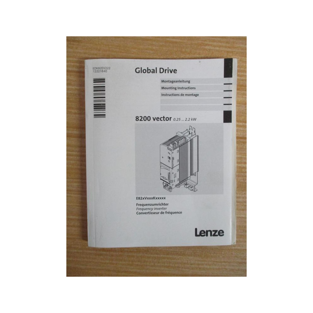 Lenze EDK82EV222 Frequency Inverter Mounting Instructions 13321840 - New No Box