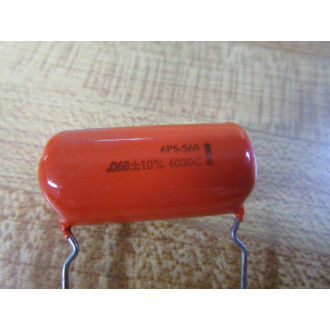 Vishay 6PS-S68 Sprague Capacitor .068 MFD 600DC 6PSS68 (Pack of 5) - New No Box